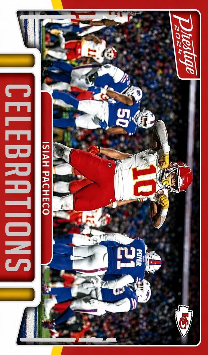 2024 Panini Prestige Football Isiah Pacheco #CEL-IPO