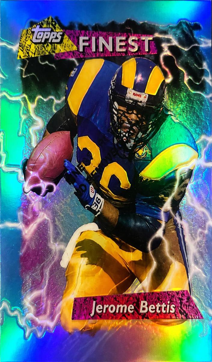 1995 Topps Finest Football Refractor Jerome Bettis #205 SGC 6.5