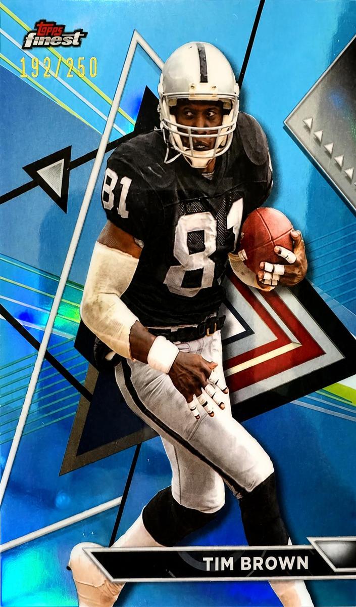 2023 Topps Composite Football Sky Blue Refractor Tim Brown #228
