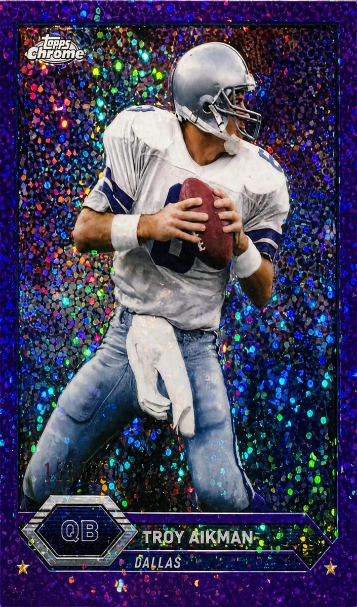 2023 Topps Composite Football Purple Speckle Refractor Troy Aikman #29