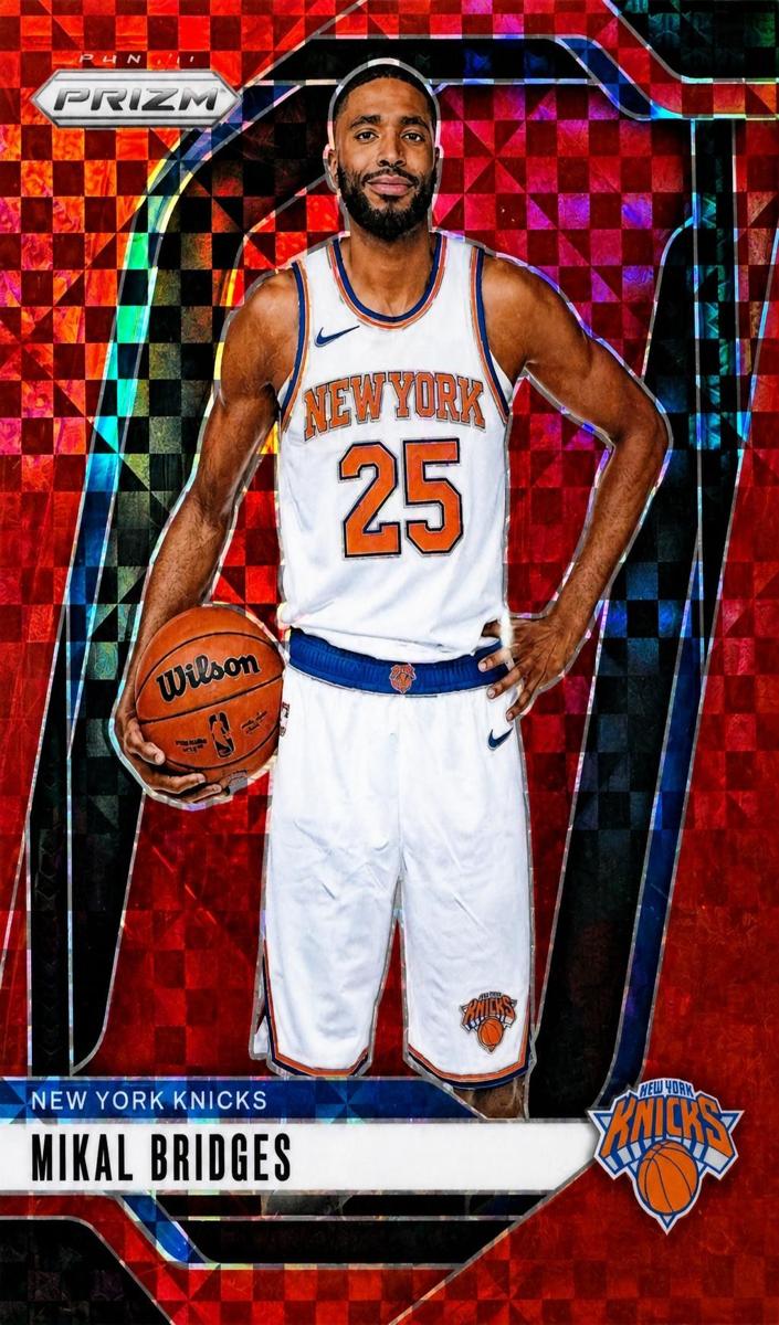 2024 Panini Prizm Basketball Red Power Mikal Bridges #15