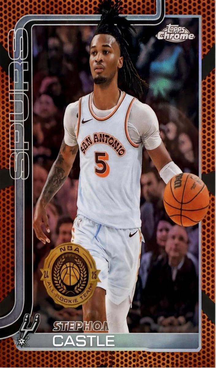 2025 Topps Chrome Basketball Basketball Refractor Stephon Castle #228