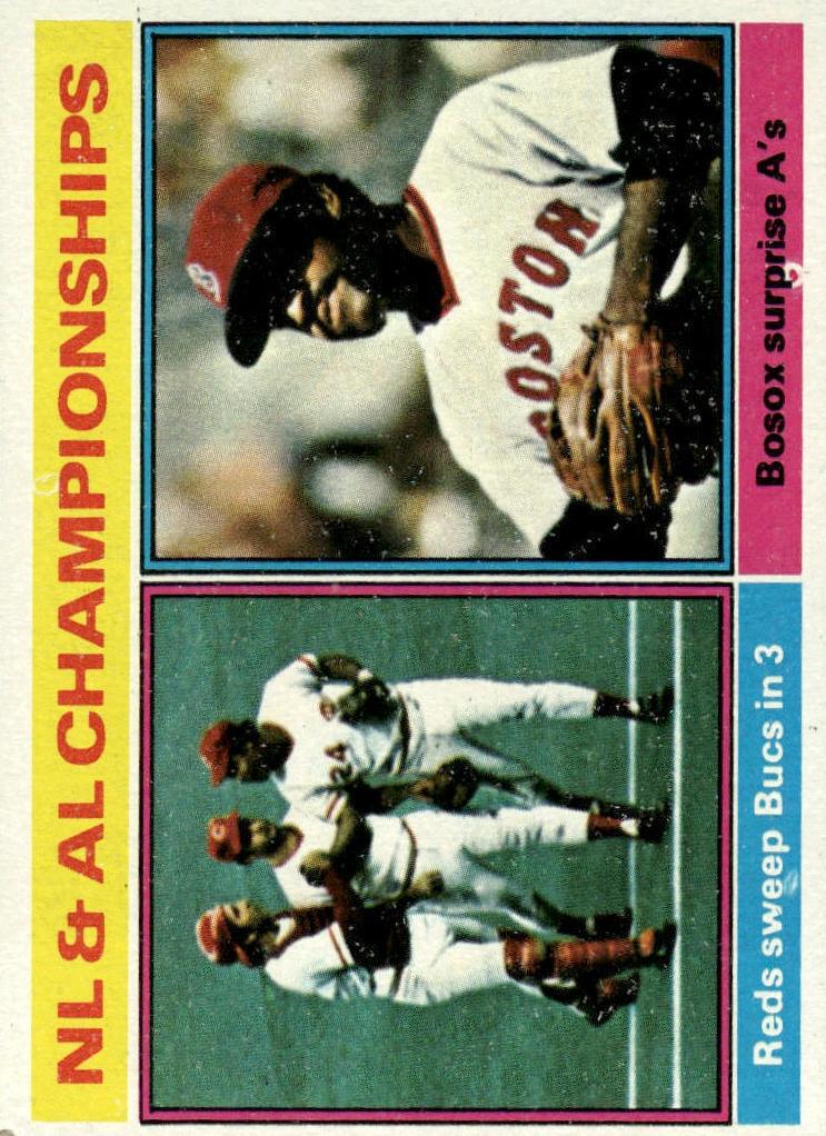 1976 Topps Baseball N.L. & A.L. Championships #461 PSA 8.5