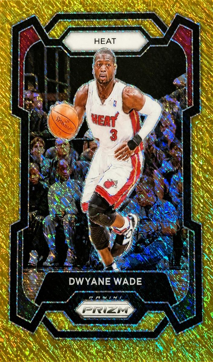 2023 Panini Prizm Basketball Gold Shimmer FOTL Dwyane Wade #182 PSA 10