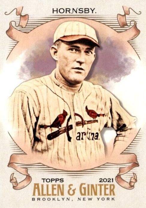 2021 Topps Allen & Ginter Baseball Rogers Hornsby #177