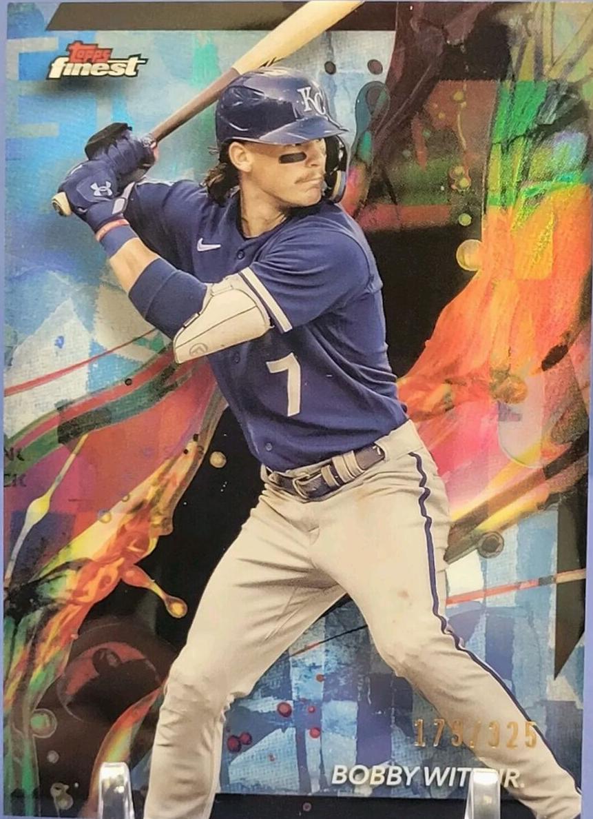2024 Topps Finest Baseball Sky Blue Bobby Witt Jr. #57 PSA 9