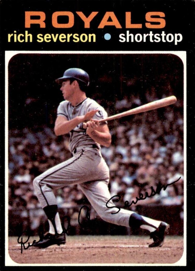 1971 Topps Baseball Rich Severson #103 PSA 8