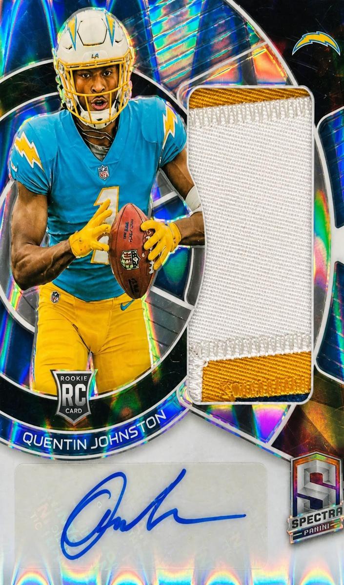 2023 Panini Spectra Football Supernova Quentin Johnston #RAD-QJO SGC 9.5