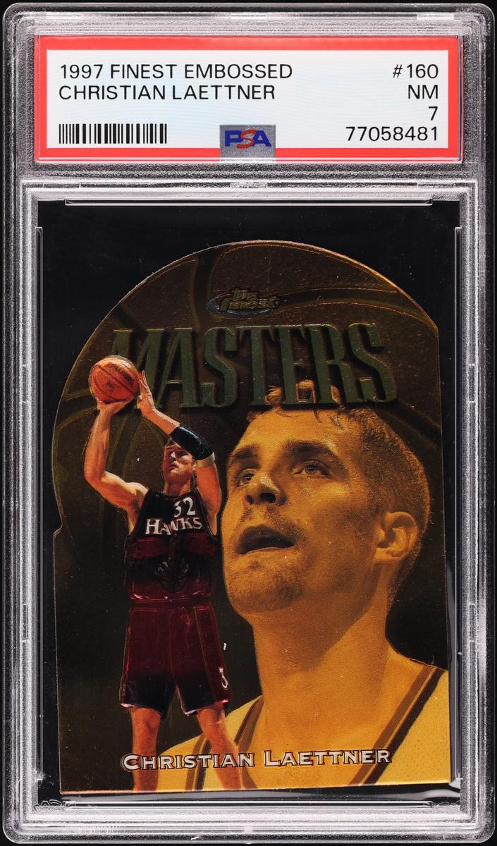 1997 Topps Finest Basketball Christian Laettner #160