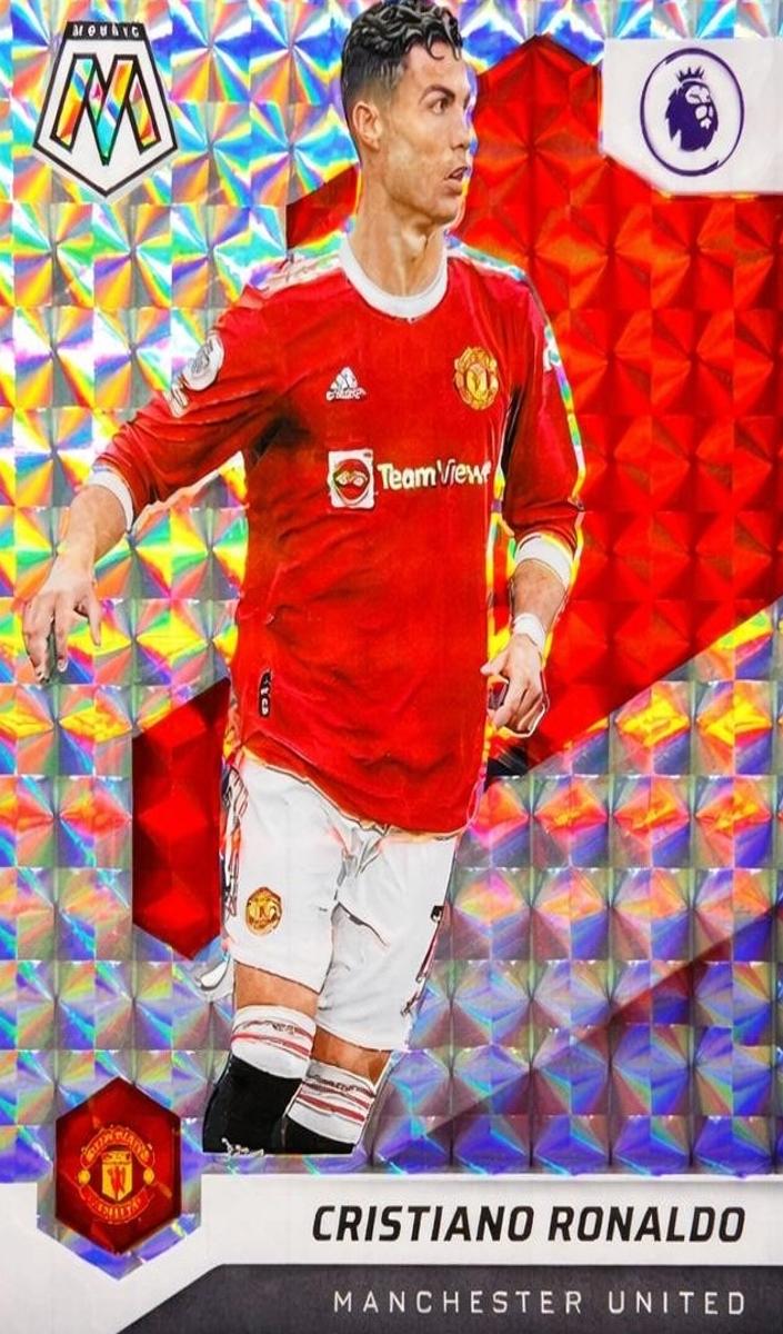 2021 Panini Mosaic Premier League Soccer Mosaic Cristiano Ronaldo #142 SGC 9