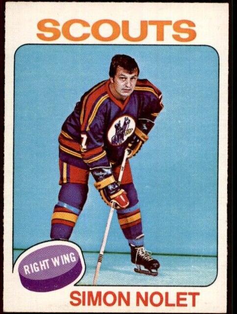 1975 O-Pee-Chee Hockey Simon Nolet #220 PSA 8