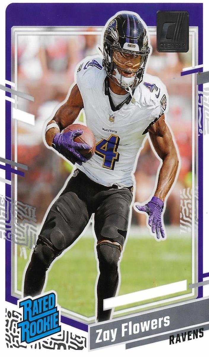 2023 Panini Clearly Donruss Football Zay Flowers #92