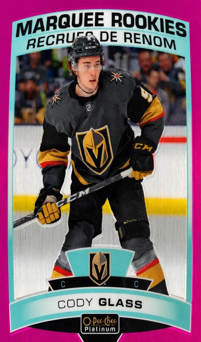 2019 O-Pee-Chee Platinum Hockey Matte Pink Cody Glass #180
