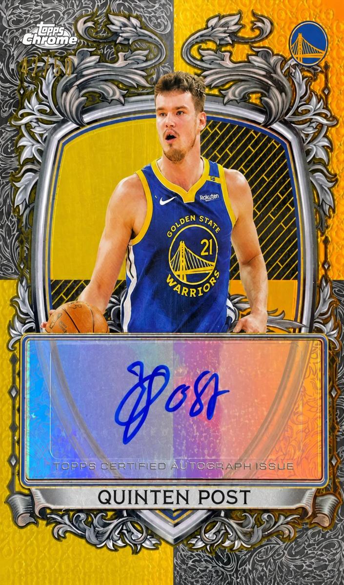 2025 Topps Chrome Basketball Gold Refractor Quinten Post #SS-QP