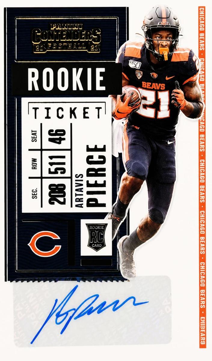 2020 Panini Contenders Football Artavis Pierce #269