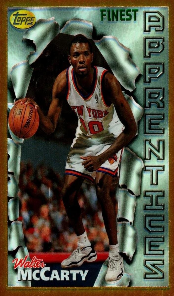 1996 Topps Finest Basketball Refractor Walter McCarty #87
