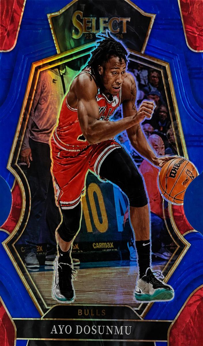 2022 Panini Select Basketball Blue Die Cut Ayo Dosunmu #121
