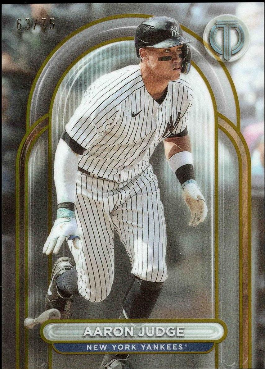 2024 Topps Tribute Baseball Gold Aaron Judge #38 PSA 10