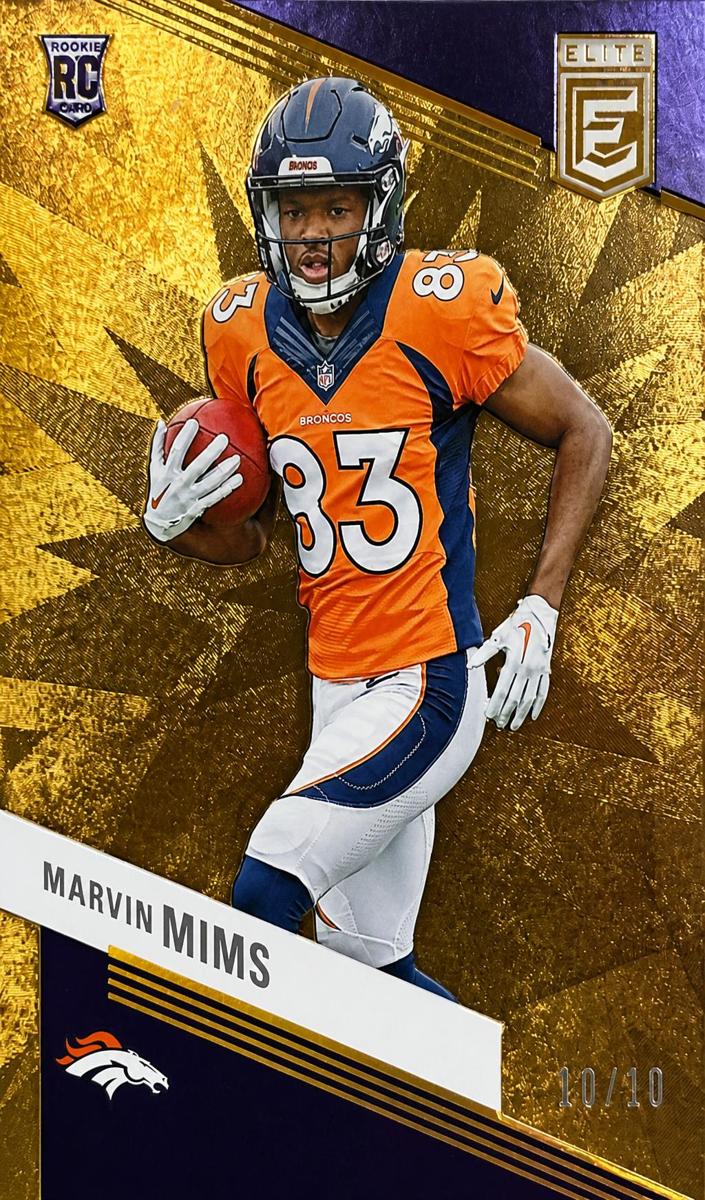 2023 Donruss Elite Football Gold Marvin Mims #166