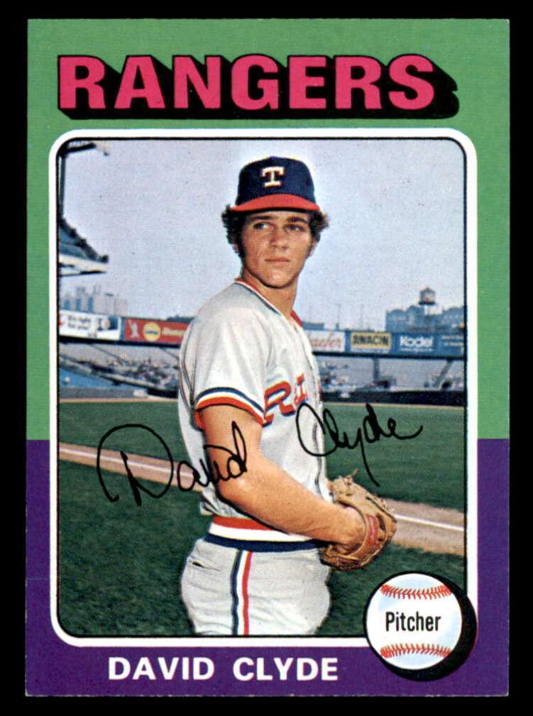 1975 Topps Mini Baseball David Clyde #12 PSA 8