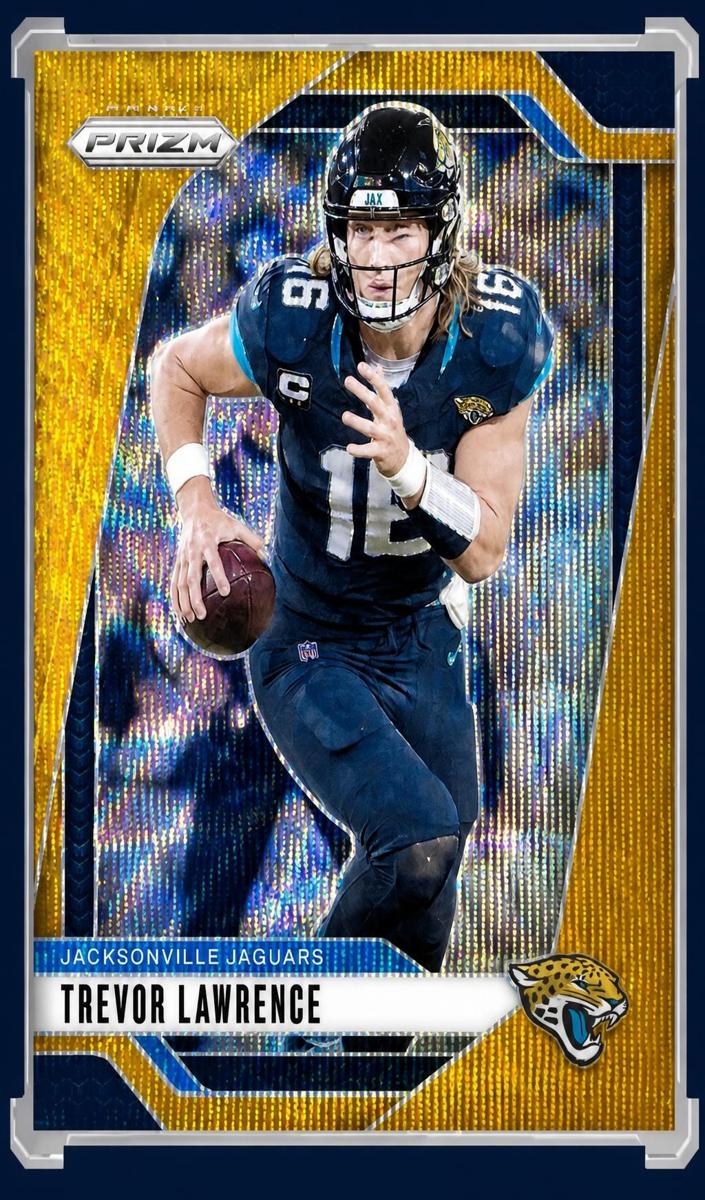 2024 Panini Prizm Football Orange Wave Trevor Lawrence #129