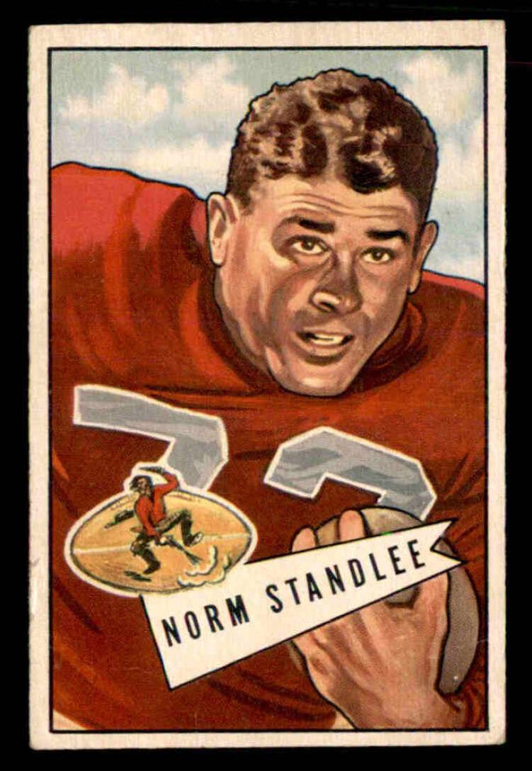 1952 Bowman Small Football Norm Standlee #42 PSA 6