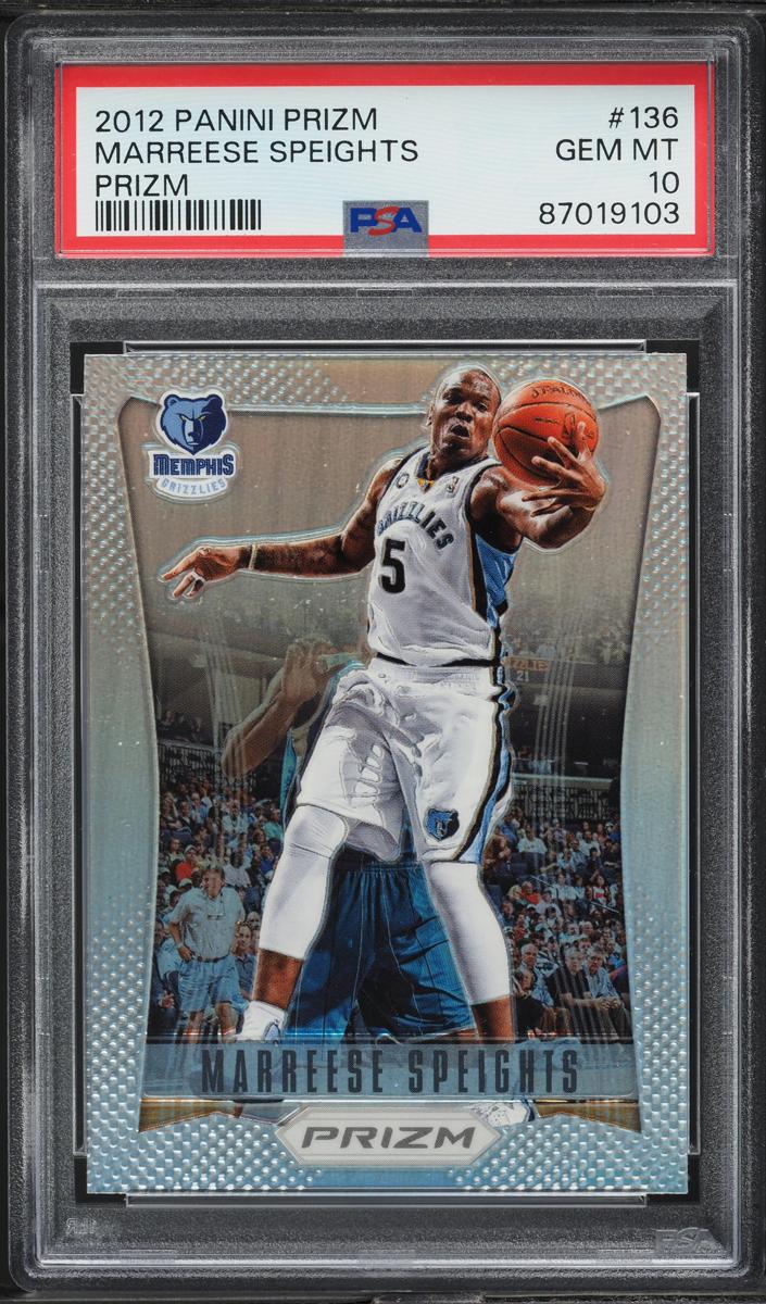 2012 Panini Prizm Basketball Silver Prizm Marreese Speights #136 PSA 10
