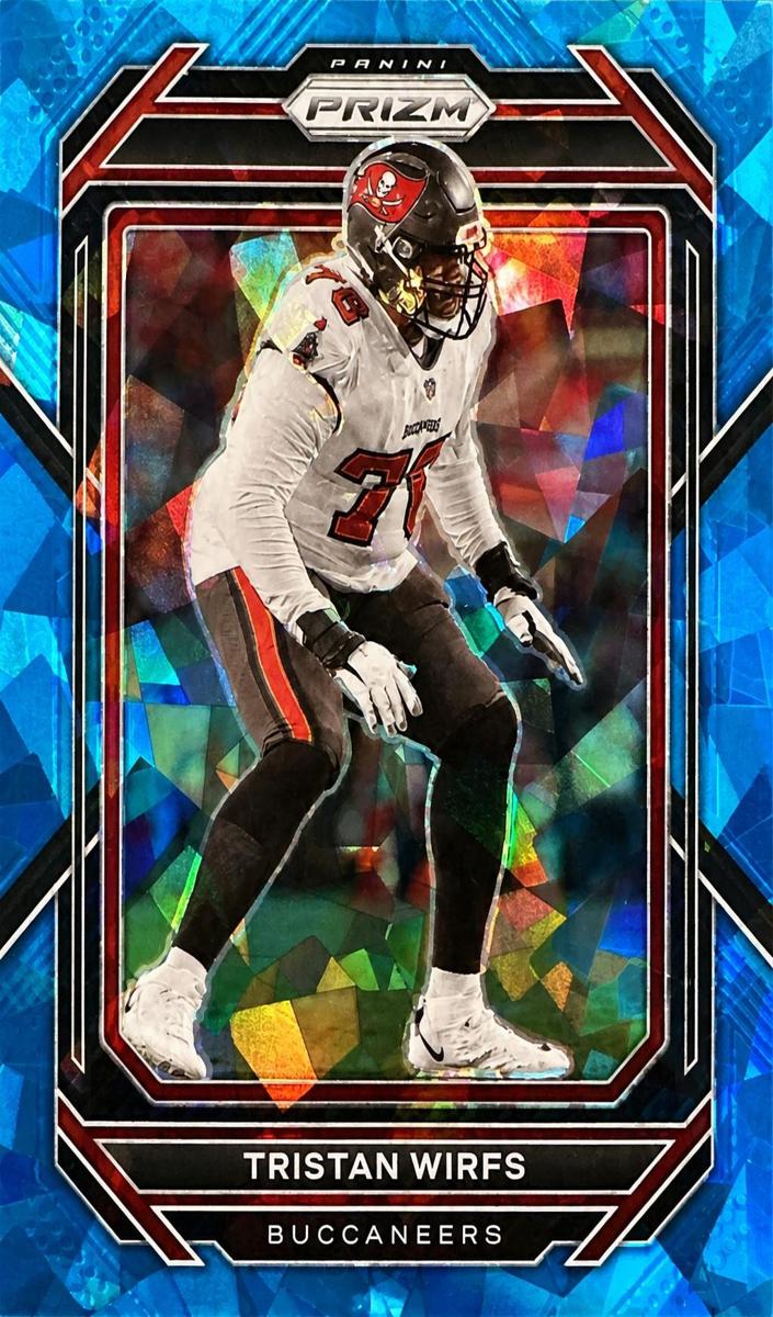 2022 Panini Prizm Football Blue Ice Tristan Wirfs #277