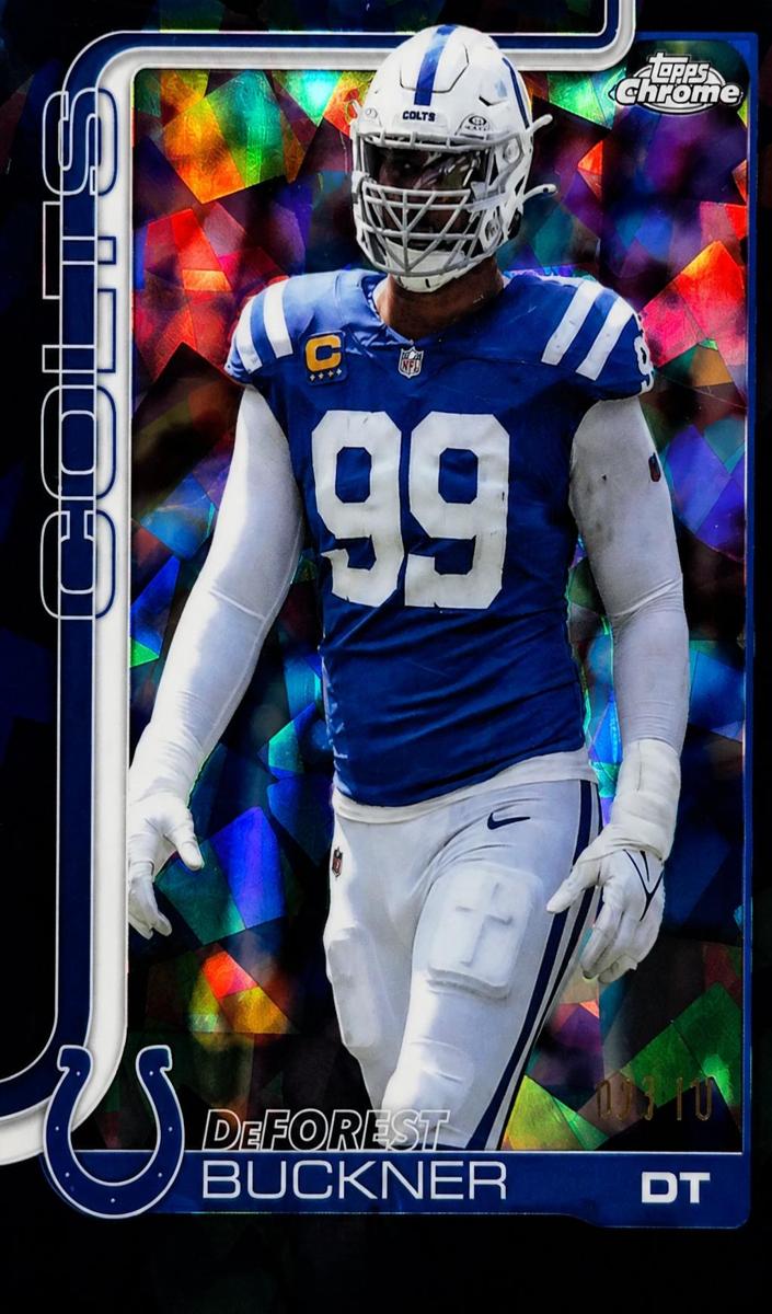 2025 Topps Chrome Sapphire Football Black DeForest Buckner #133