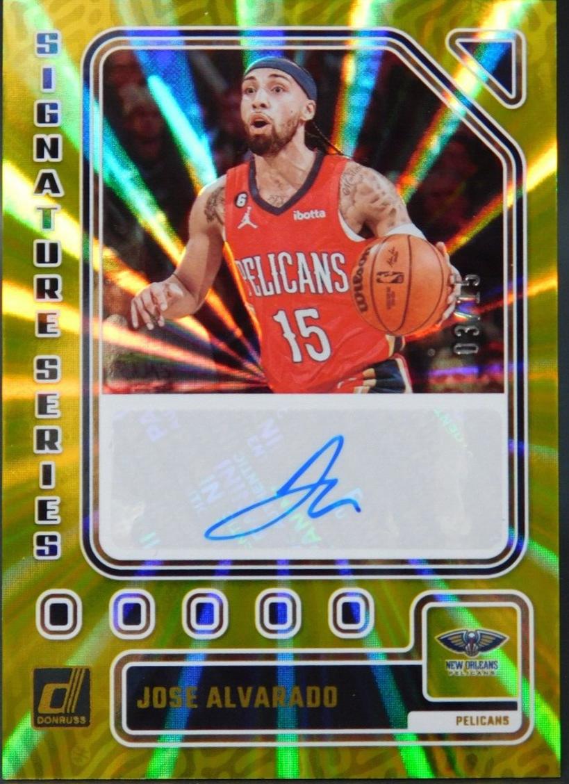 2023 Panini Donruss Basketball Holo Yellow Laser Jose Alvarado #SS-ALV