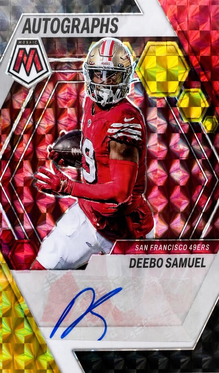 2023 Panini Mosaic Football Choice Fusion Red And Yellow Deebo Samuel #AH-DS