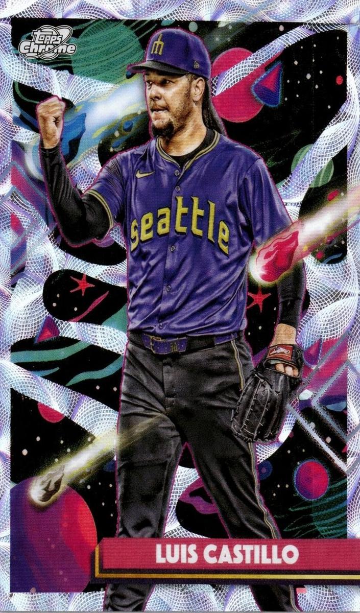 2025 Topps Cosmic Chrome Baseball Nucleus Refractor Luis Castillo #121