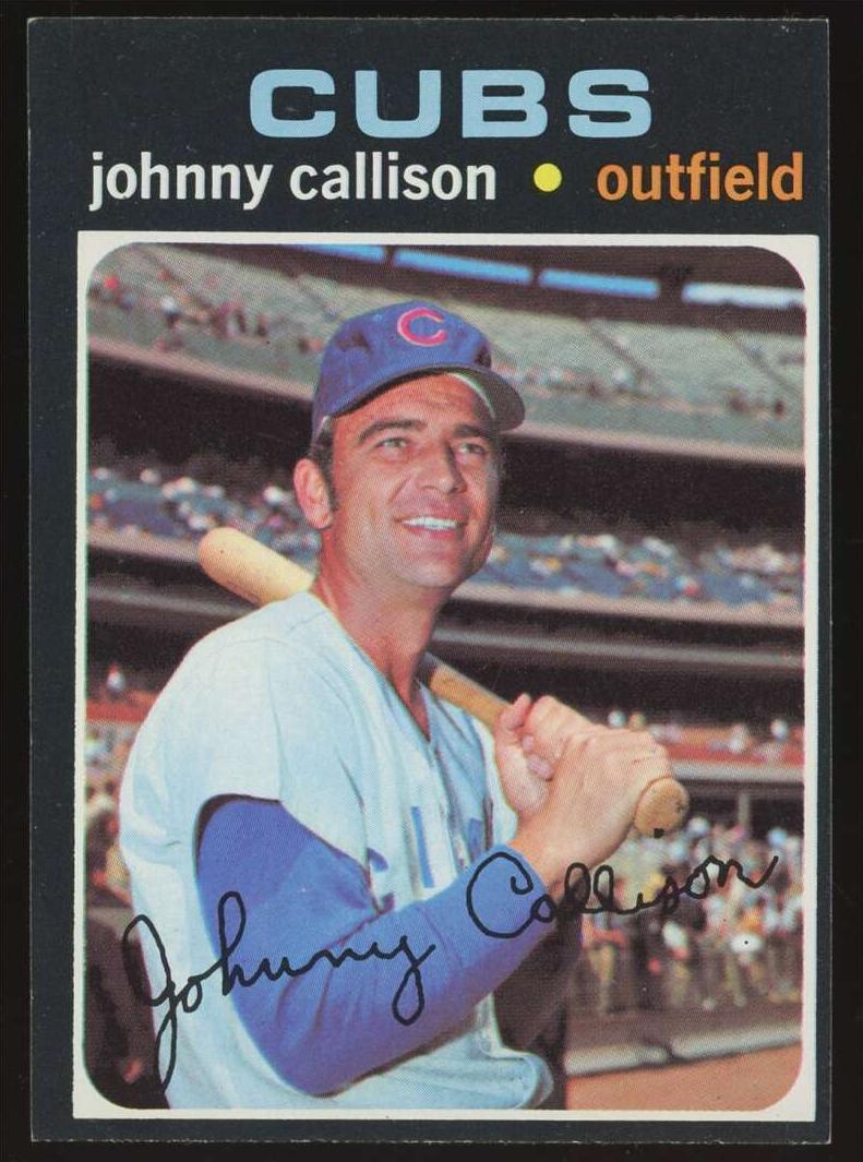 1971 Topps Baseball Johnny Callison #12 PSA 6