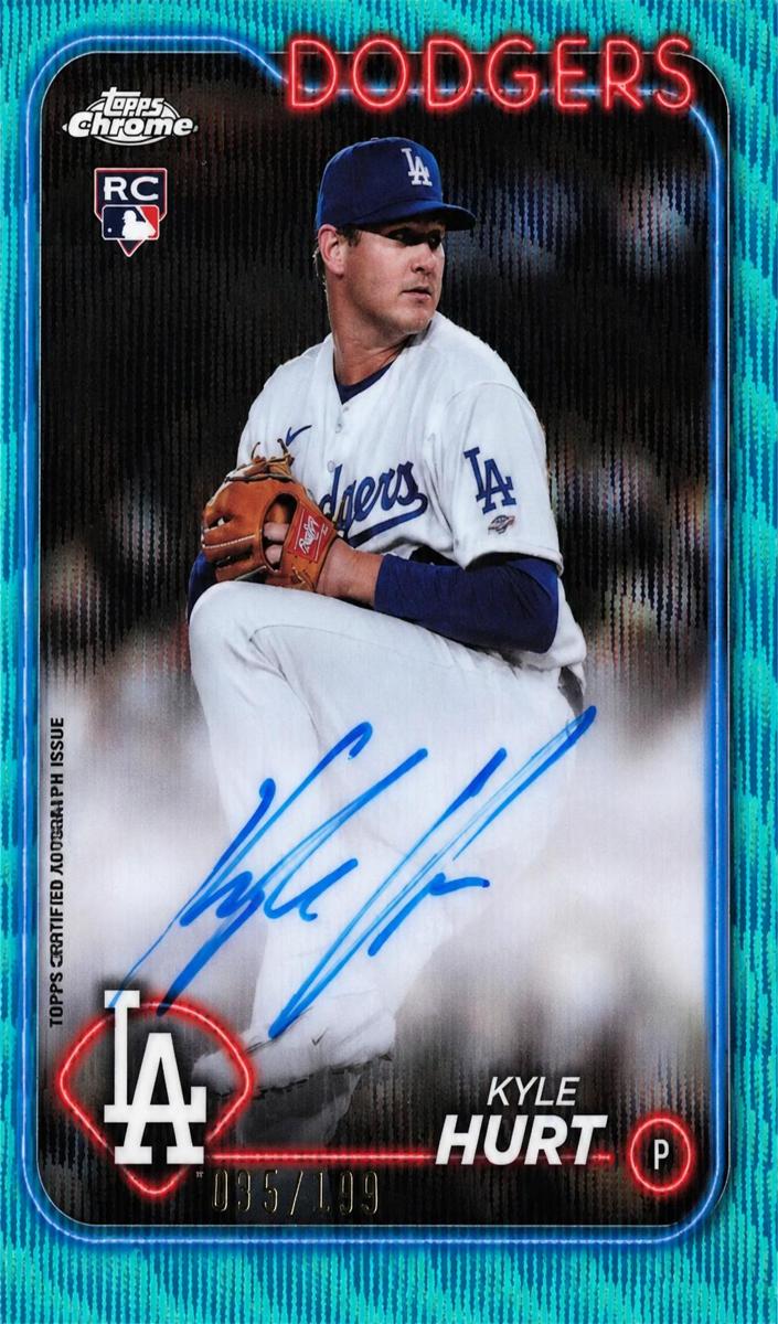 2024 Topps Chrome Baseball Aqua Wave Kyle Hurt #RA-KHU