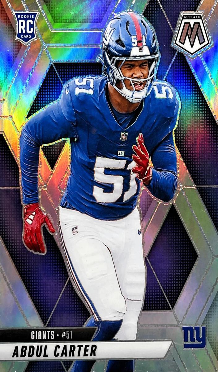 2025 Panini Mosaic Football Silver Abdul Carter #317