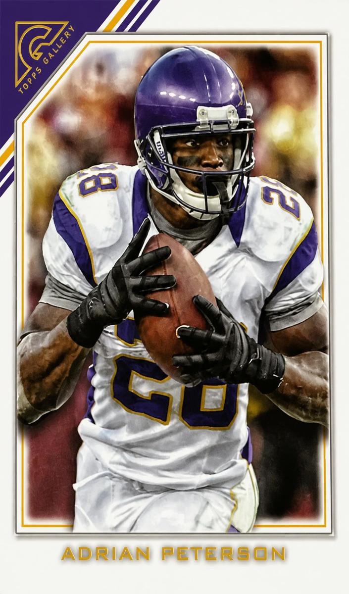 2023 Topps Composite Football Adrian Peterson #399 PSA 9