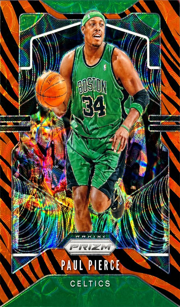 2019 Panini Prizm Basketball Choice Tiger Stripe Paul Pierce #29 PSA 9