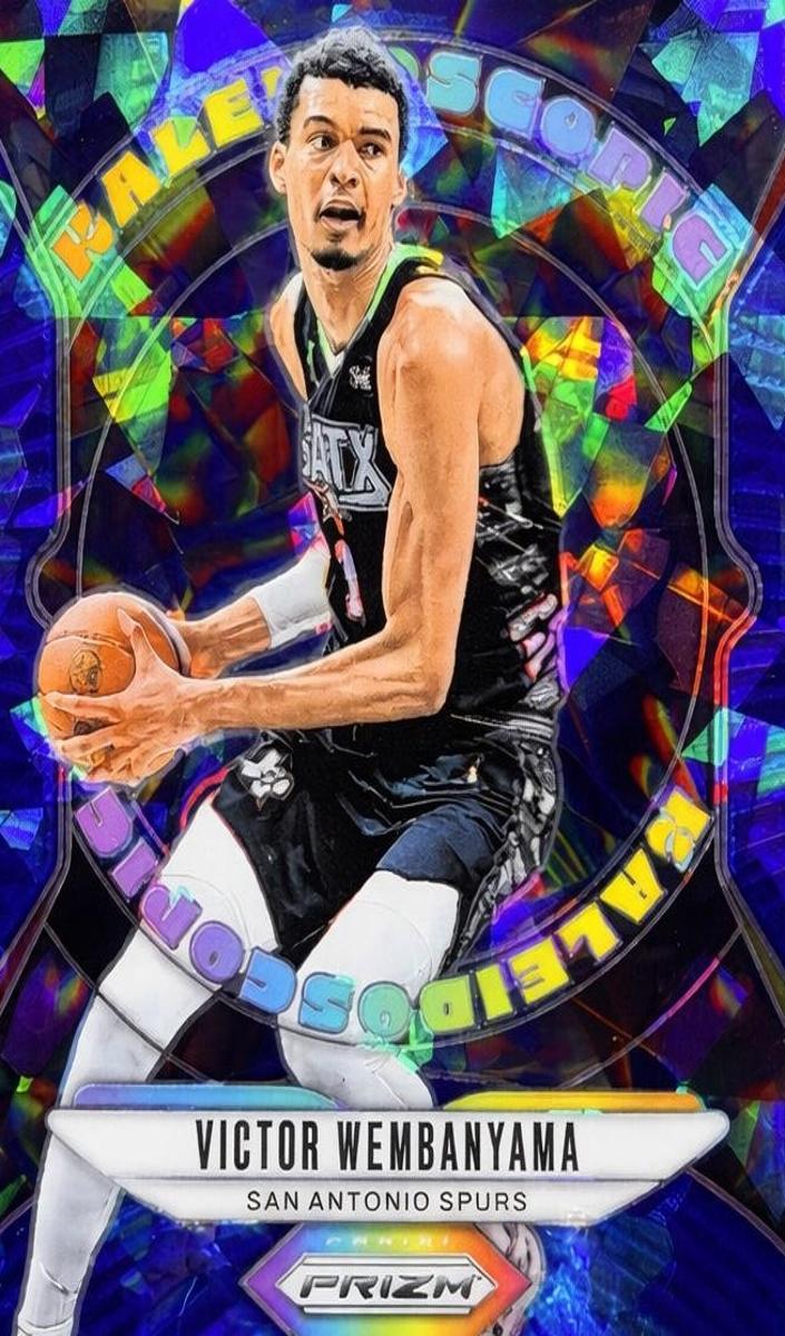 2024 Panini Prizm Basketball Blue Ice Victor Wembanyama #20 PSA 9