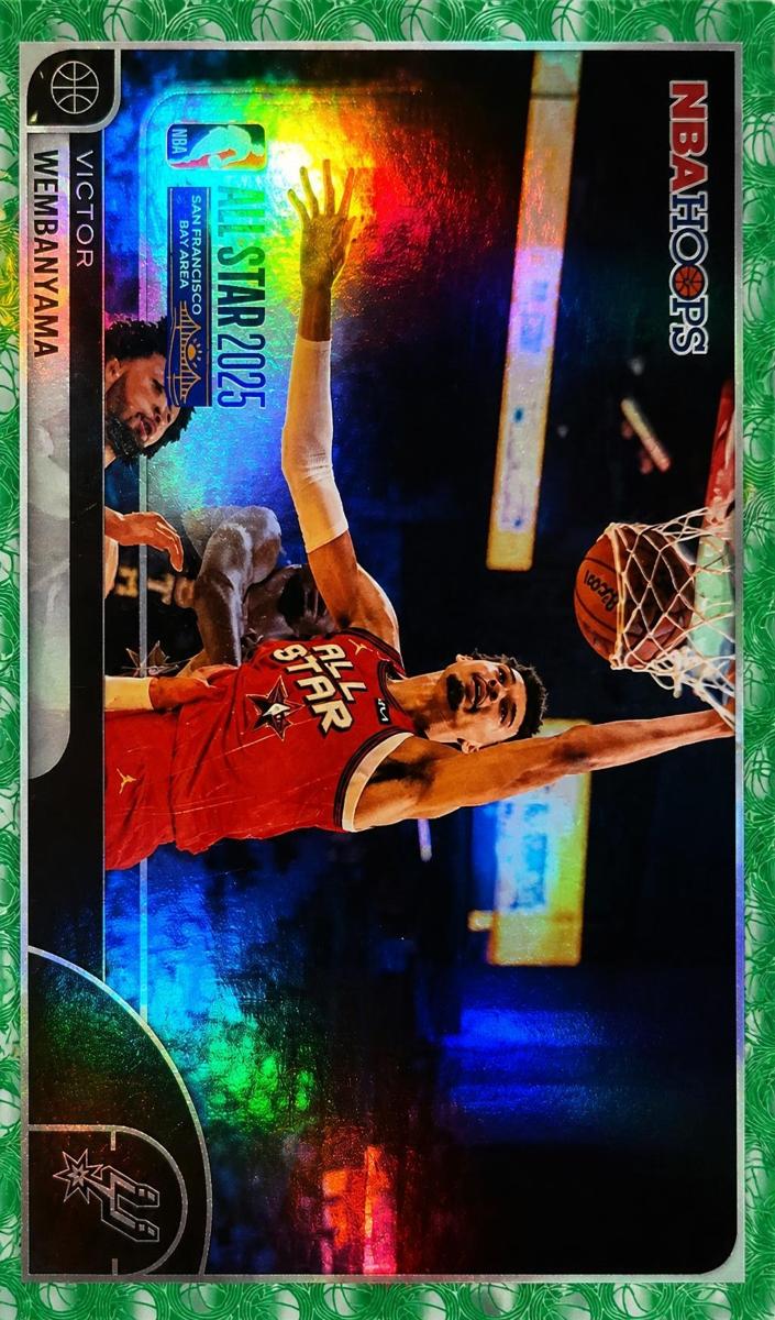 2025 Topps NBA Hoops Basketball Green Hoops Victor Wembanyama #289
