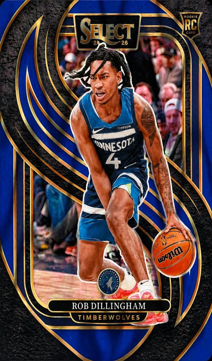 2024 Panini Select Basketball Blue Flash Rob Dillingham #187