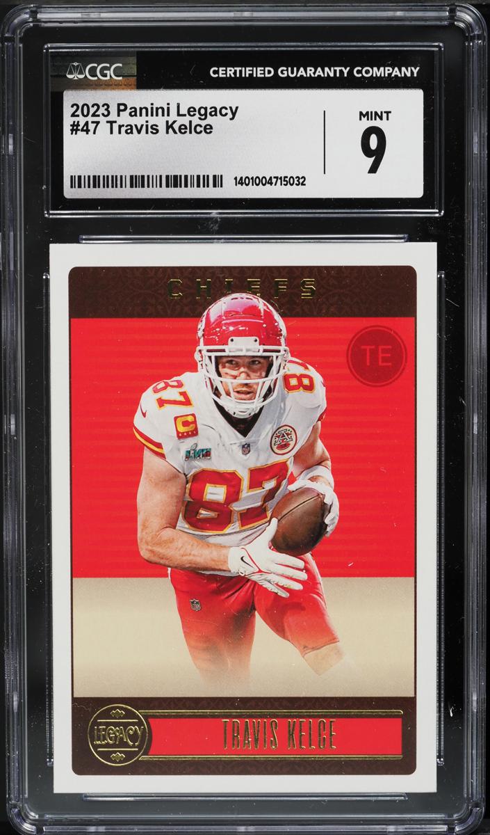 2023 Panini Legacy Football Travis Kelce #47 CGC 8.5