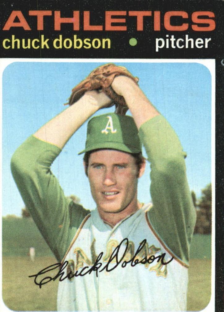 1971 Topps Baseball Chuck Dobson #238 PSA 7.5