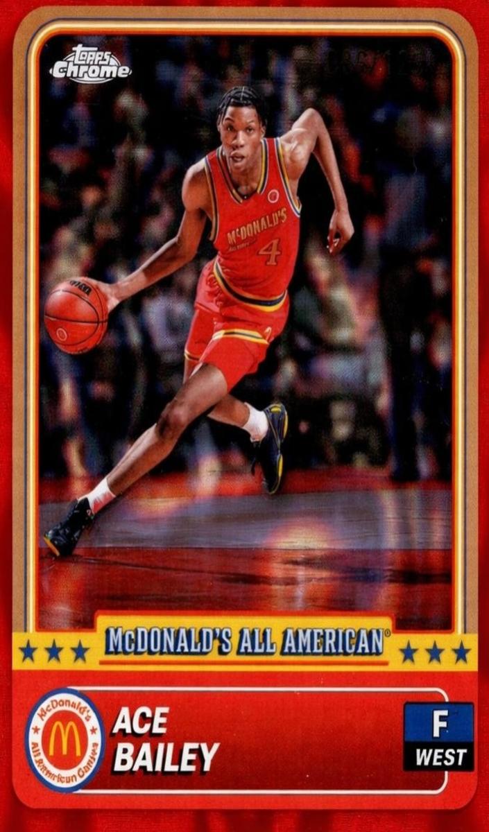 2024 Topps Chrome McDonald's All American Basketball Red Lava Refractor Ace Bailey #34