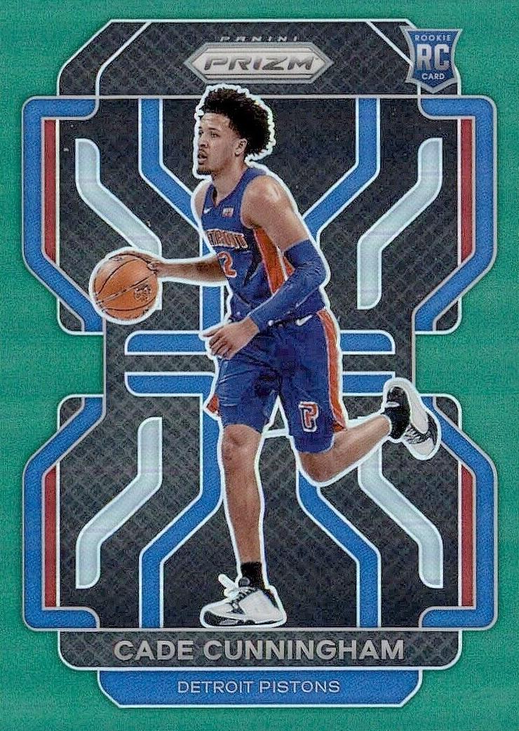2021 Panini Prizm Basketball Green Prizm Cade Cunningham #282 PSA 10