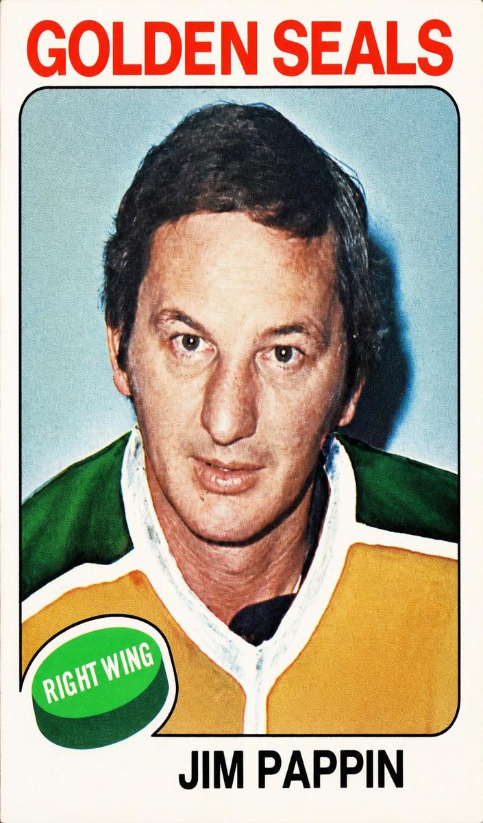 1975 Topps Hockey Jim Pappin #234