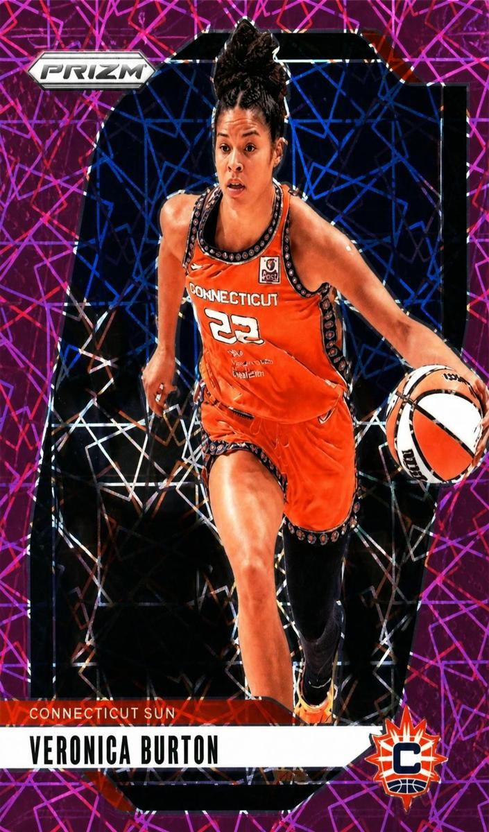 2024 Panini Prizm WNBA Basketball Pink Velocity Veronica Burton #35 PSA 8