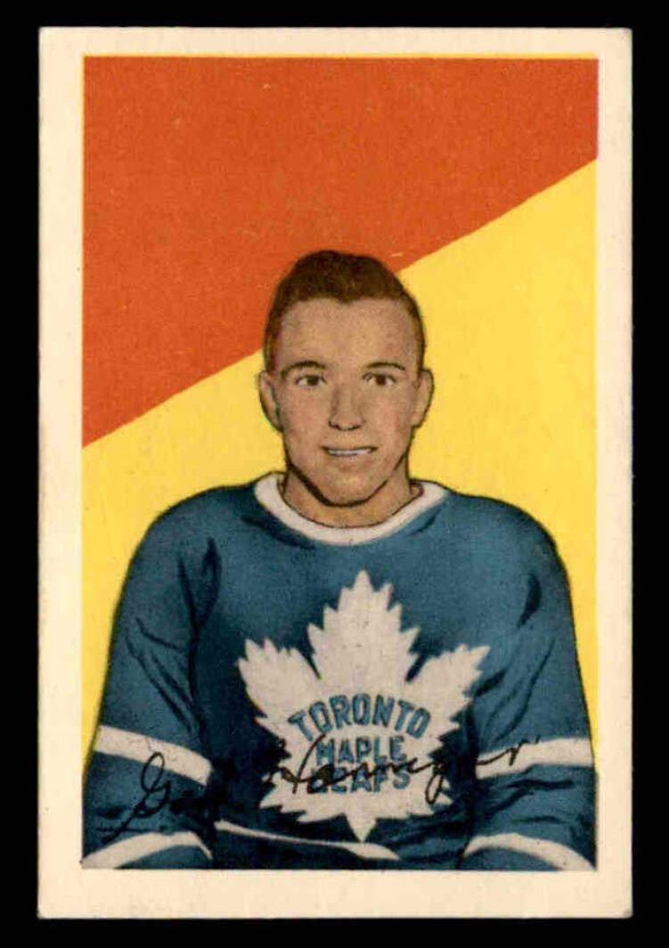 1952 Parkhurst Hockey Gord Hannigan #54