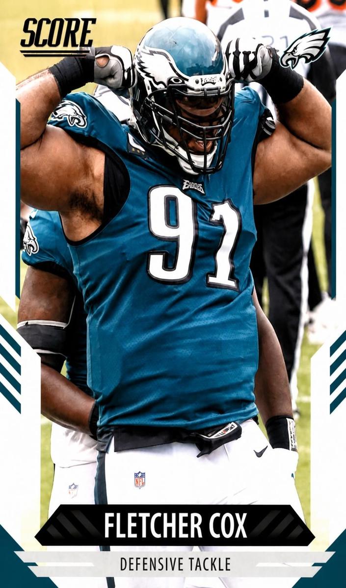 2021 Panini Score Football Fletcher Cox #77