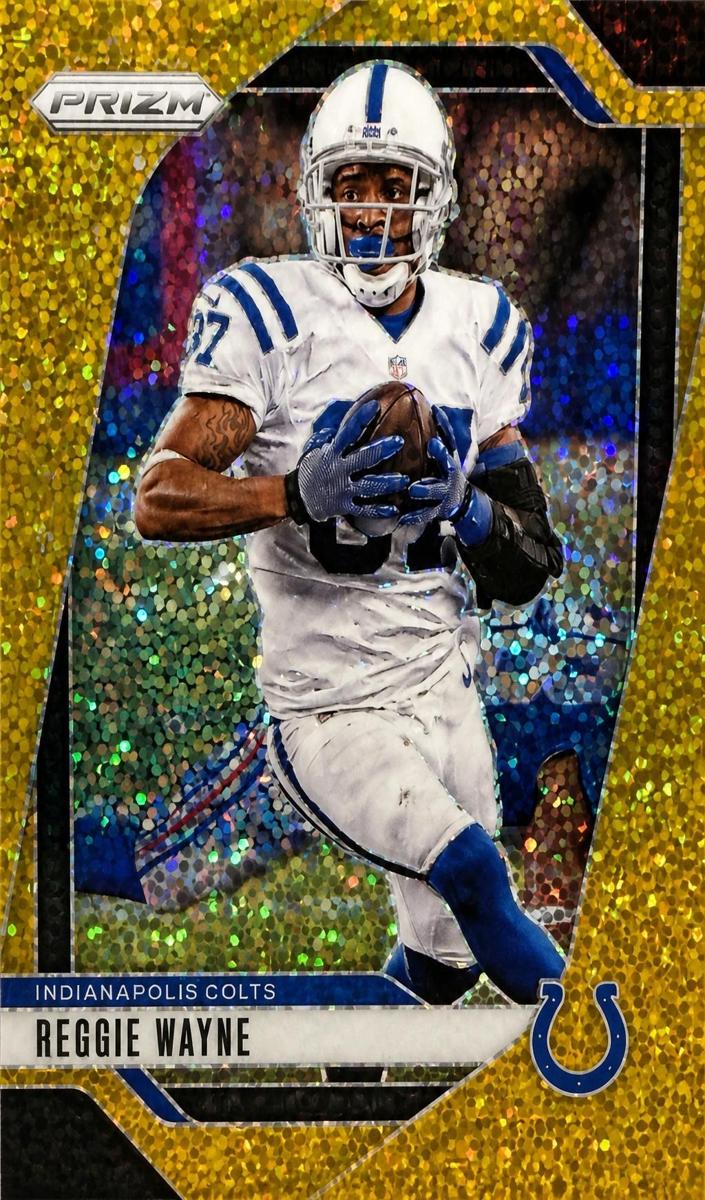 2024 Panini Prizm Football Gold Sparkle Reggie Wayne #128