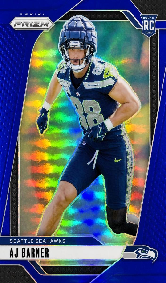 2024 Panini Prizm Football Blue AJ Barner #304